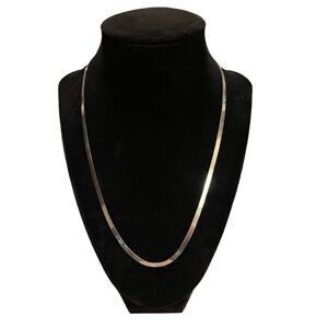 NWT Ralph Lauren sterling silver 3.5 mm herringbone 18” necklace+7” brac…